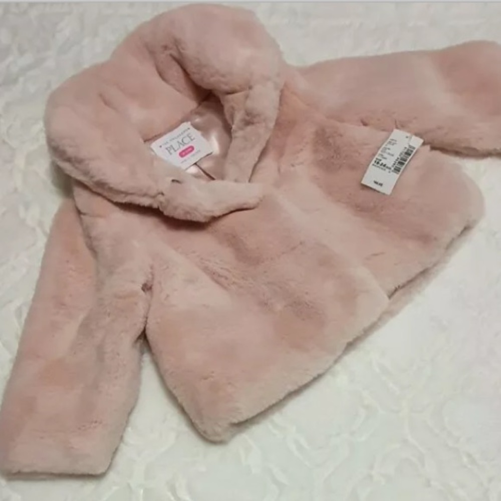 The Childrens Place Faux Fur Jacket Coat 18-24 M